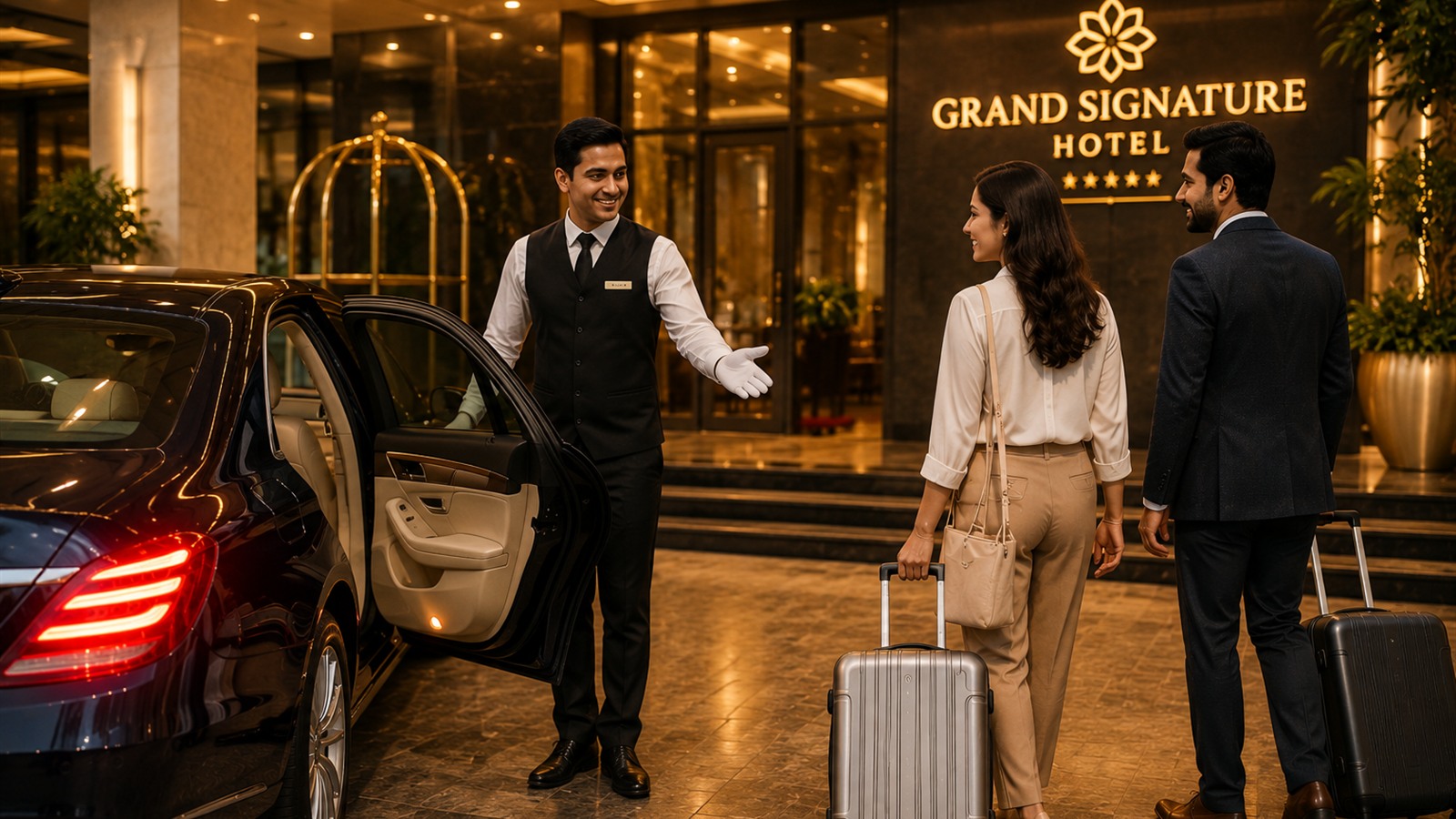 Professional hotel chauffeur support